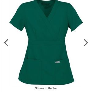 Hunter Green Scrub Top